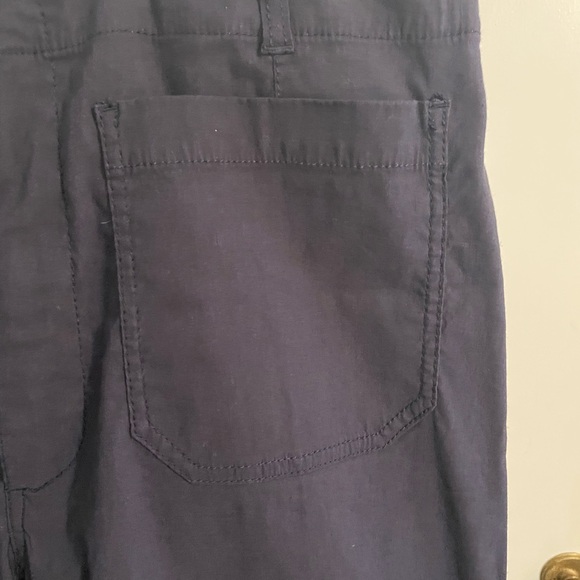 NWT Anthropologie Wide Leg Trousers Navy Size 32 - Picture 4 of 15